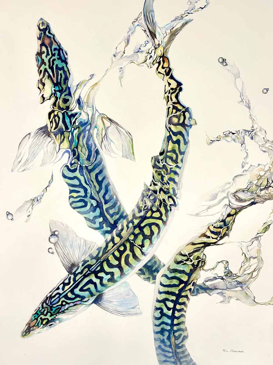 Atlantic Mackerel 7 by Susan L. Johnson Art, Image 1.
