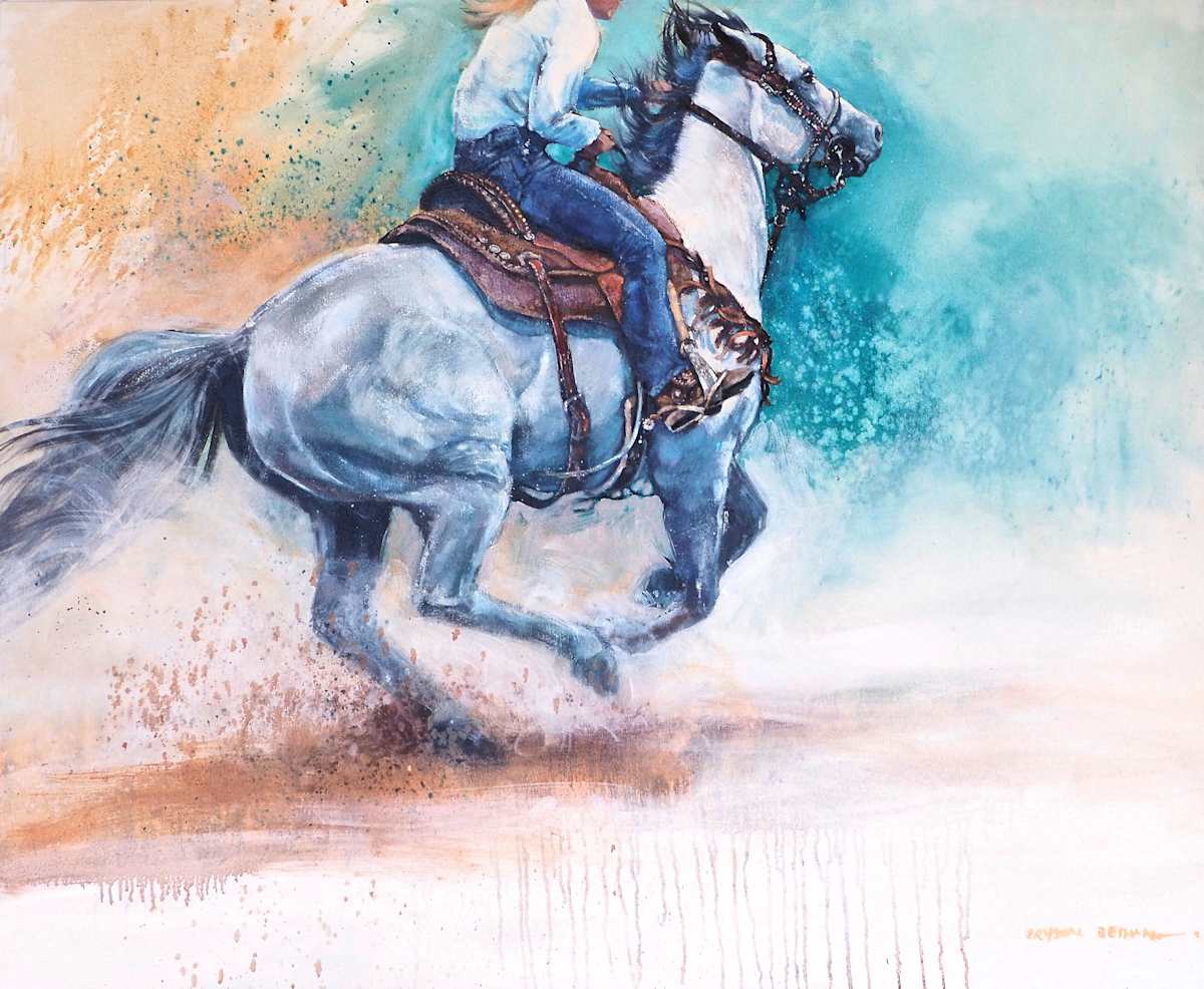 Horse Power by Crystal Beshara Fine Artist, Image 1.
