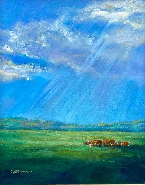 Silver Lining  (framed) by Crystal Beshara 