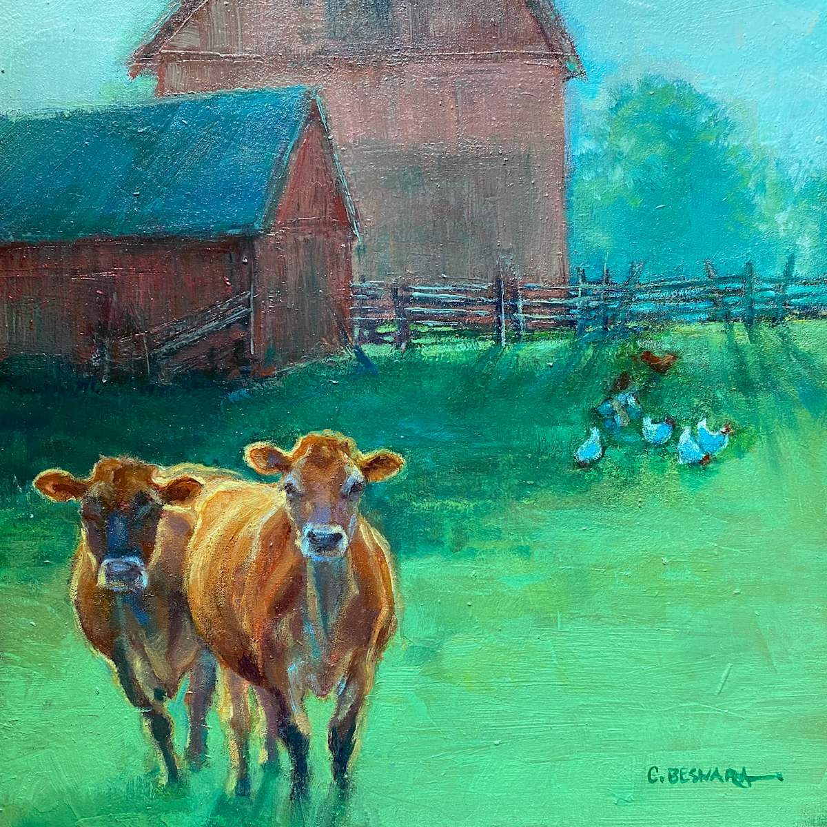 Jersey Girls by Crystal Beshara Fine Artist, Image 1.