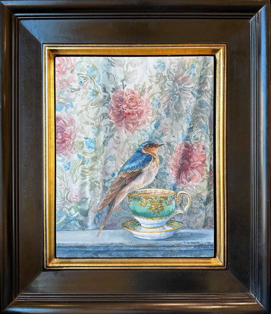 Respite _watercolour framed by Crystal Beshara 