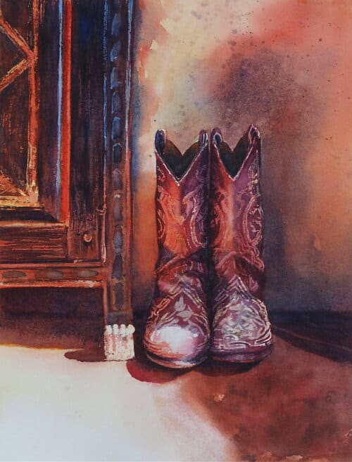 These Boots by Crystal Beshara Fine Artist, Image 1.