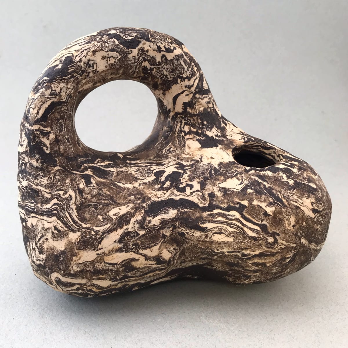 zebra vase with handle 
