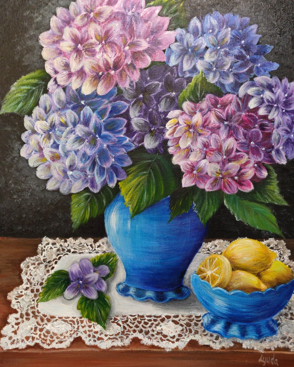Hydrangea and Lemons 