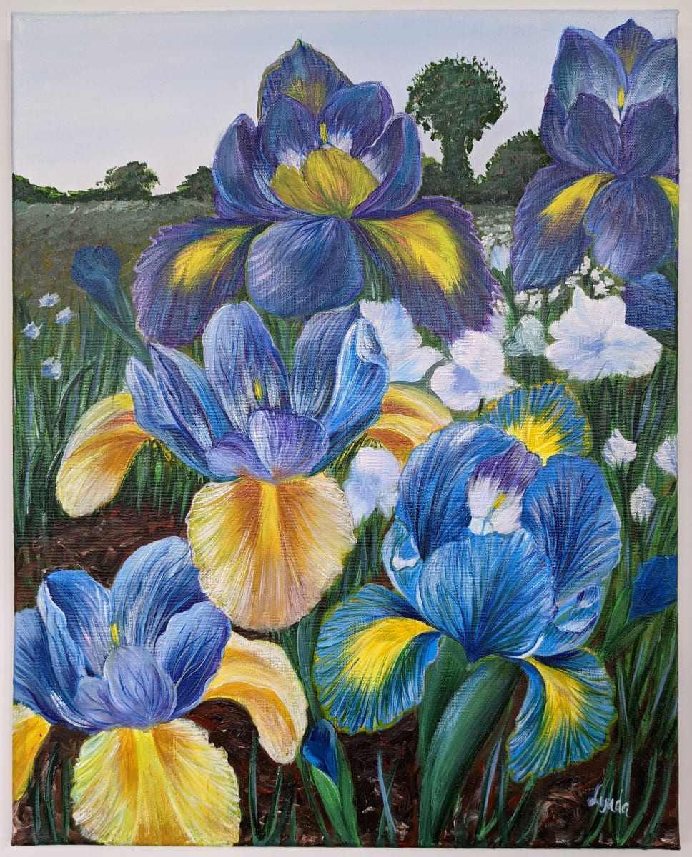 Irises by Lyuda Morhun 