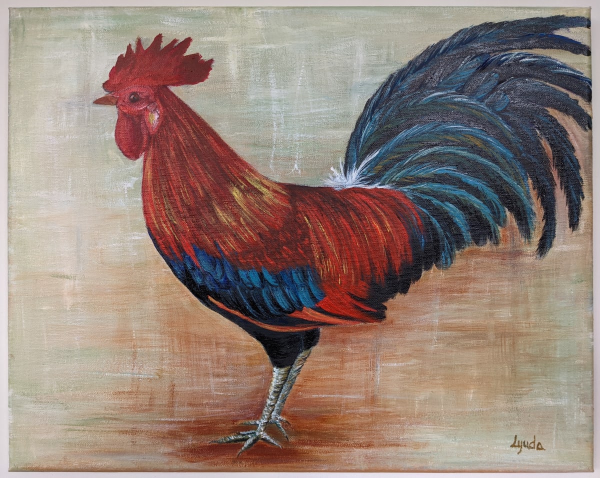 Rooster by Lyuda Morhun 