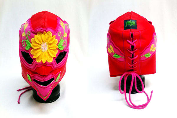 Custom Luchadora Mask by Jennifer Collins-Mancour 