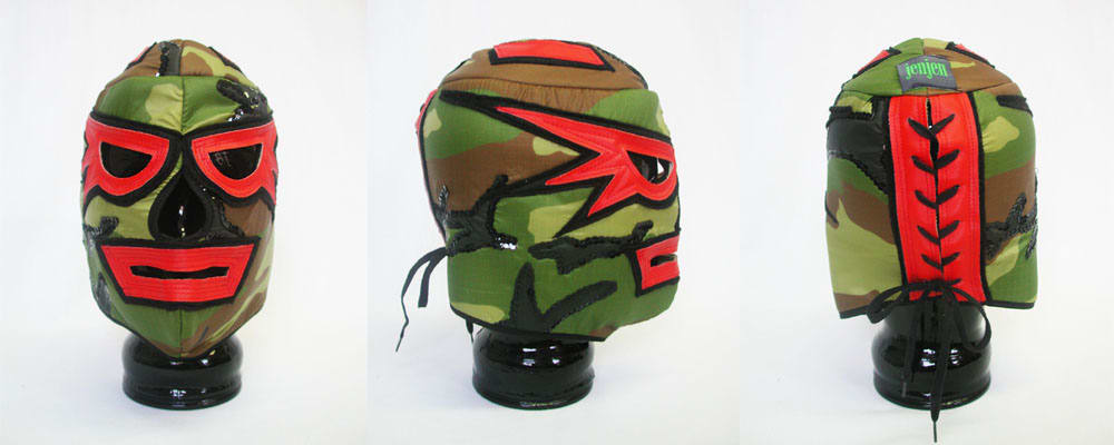 Custom “Guerrilla” Luchadora Mask by Jennifer Collins-Mancour 