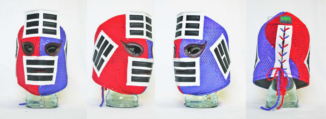 Custom “Seoul Crusher” Luchadora Mask by Jennifer Collins-Mancour 