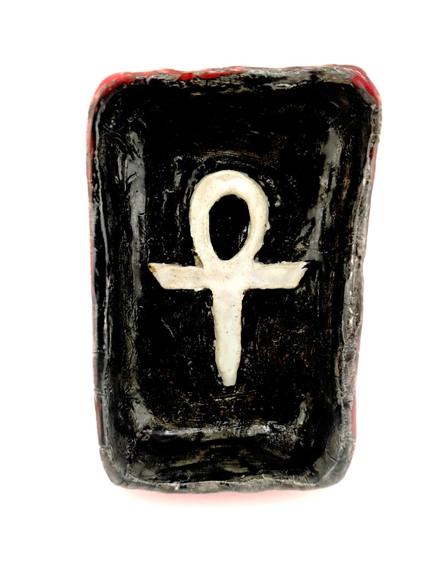 Ankh Small Dish by Space Monkey, Image 1.