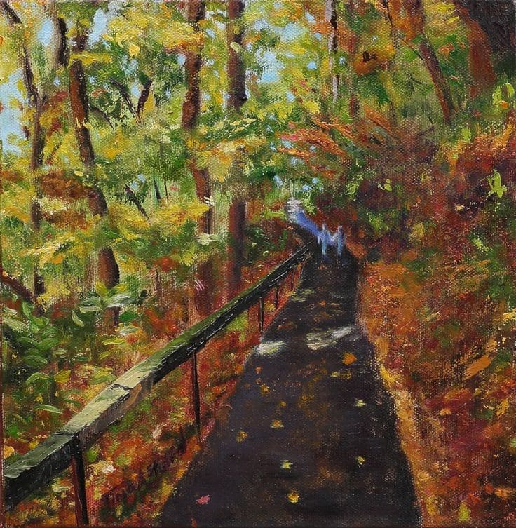 Walk With Me  Image: Walk With Me Autumn Painting