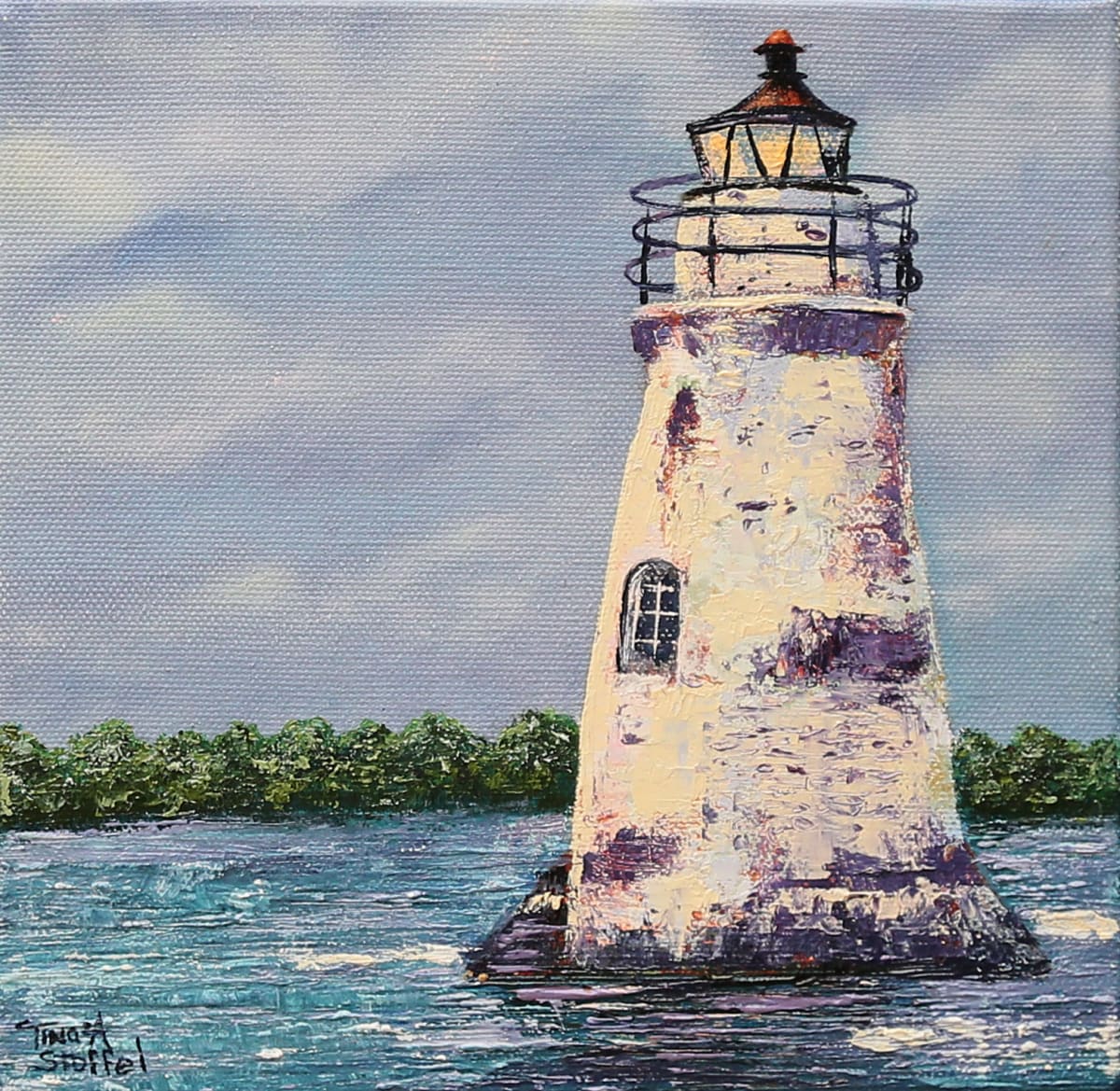 Cockspur Lighthouse  Image: Cockspur Lighthouse Painting