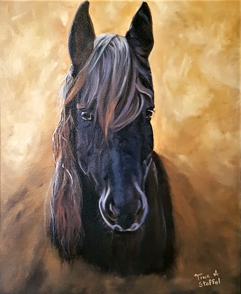 Friesian Spirit  Image: Friesian Spirit Horse Painting