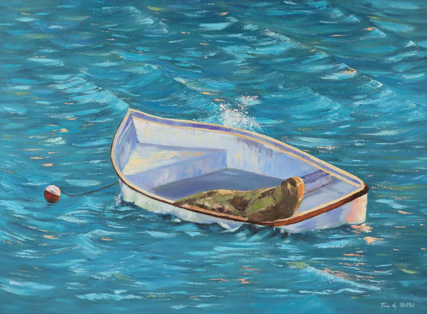 Lazy Days  Image: Lazy Days Seal Oil Painting