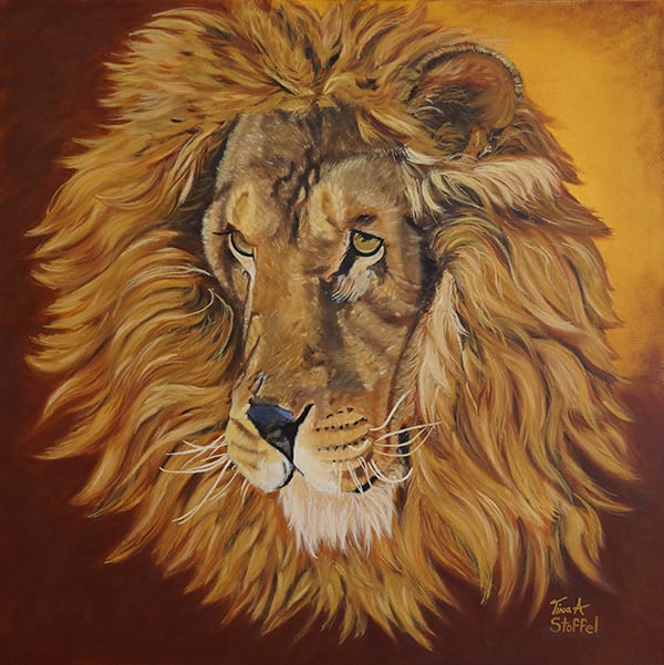 Majestic Lion  Image: Majestic Lion Oil Painting