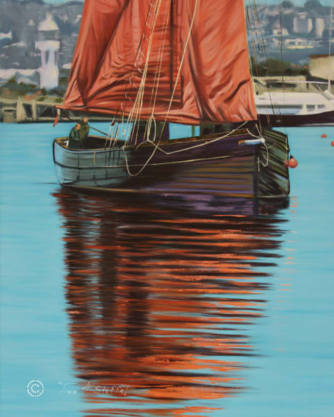 Mystery Ship  Image: Mystery Ship Oil Painting