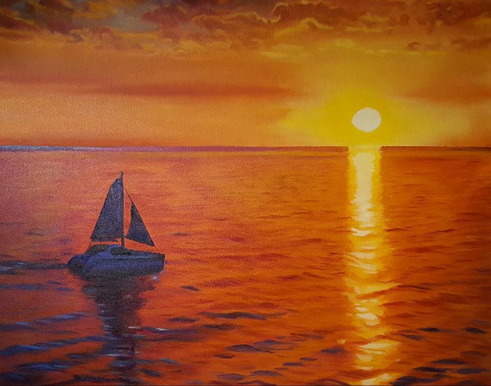 Sailing Into Paradise  Image: Sailing into Paradise Painting