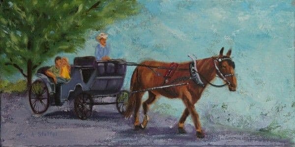 Marietta Carriage Ride  Image: Marietta Carriage Ride Painting