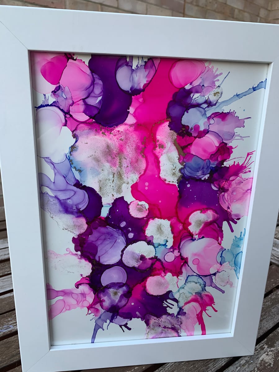 Alcohol Ink #2 (framed) 