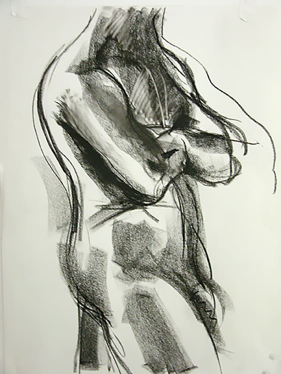 Male Figure 2  Image: Charcoal life drawing