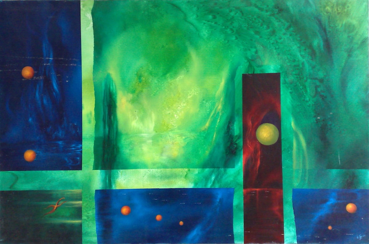 Green Reflections by C J Elsip 