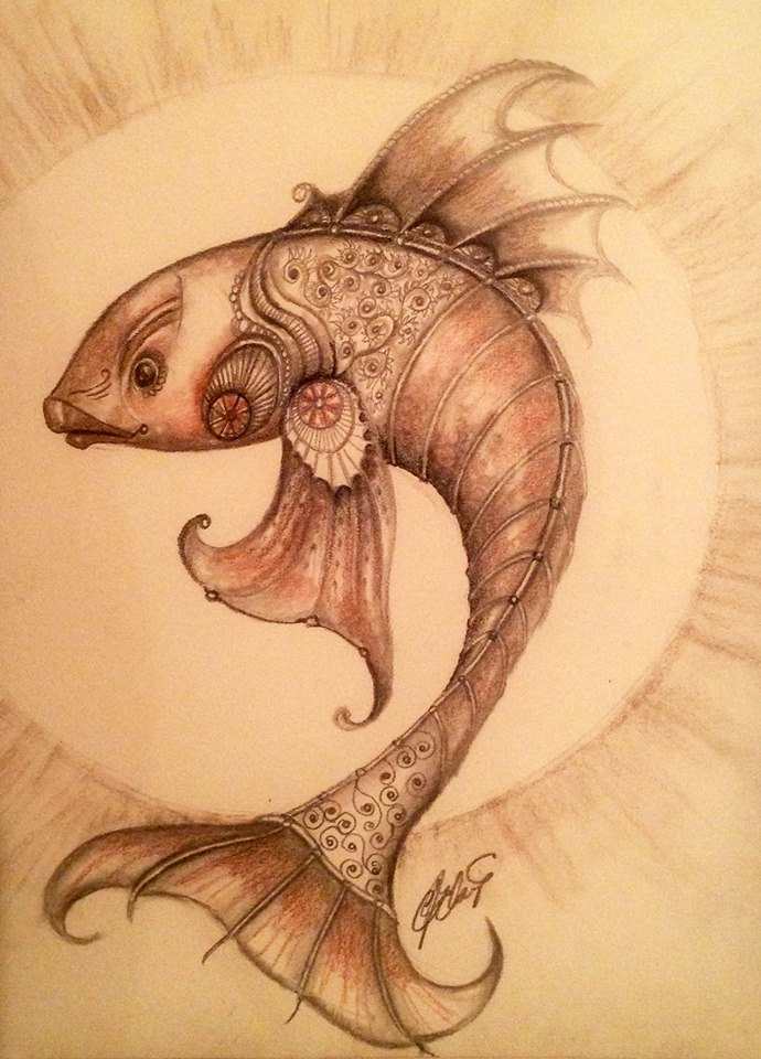 Steampunk Fish by C J Elsip 