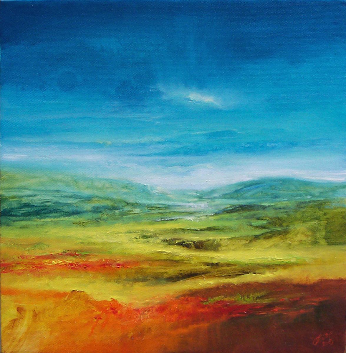 Big Blue Sky: Lanarkshire by C J Elsip 