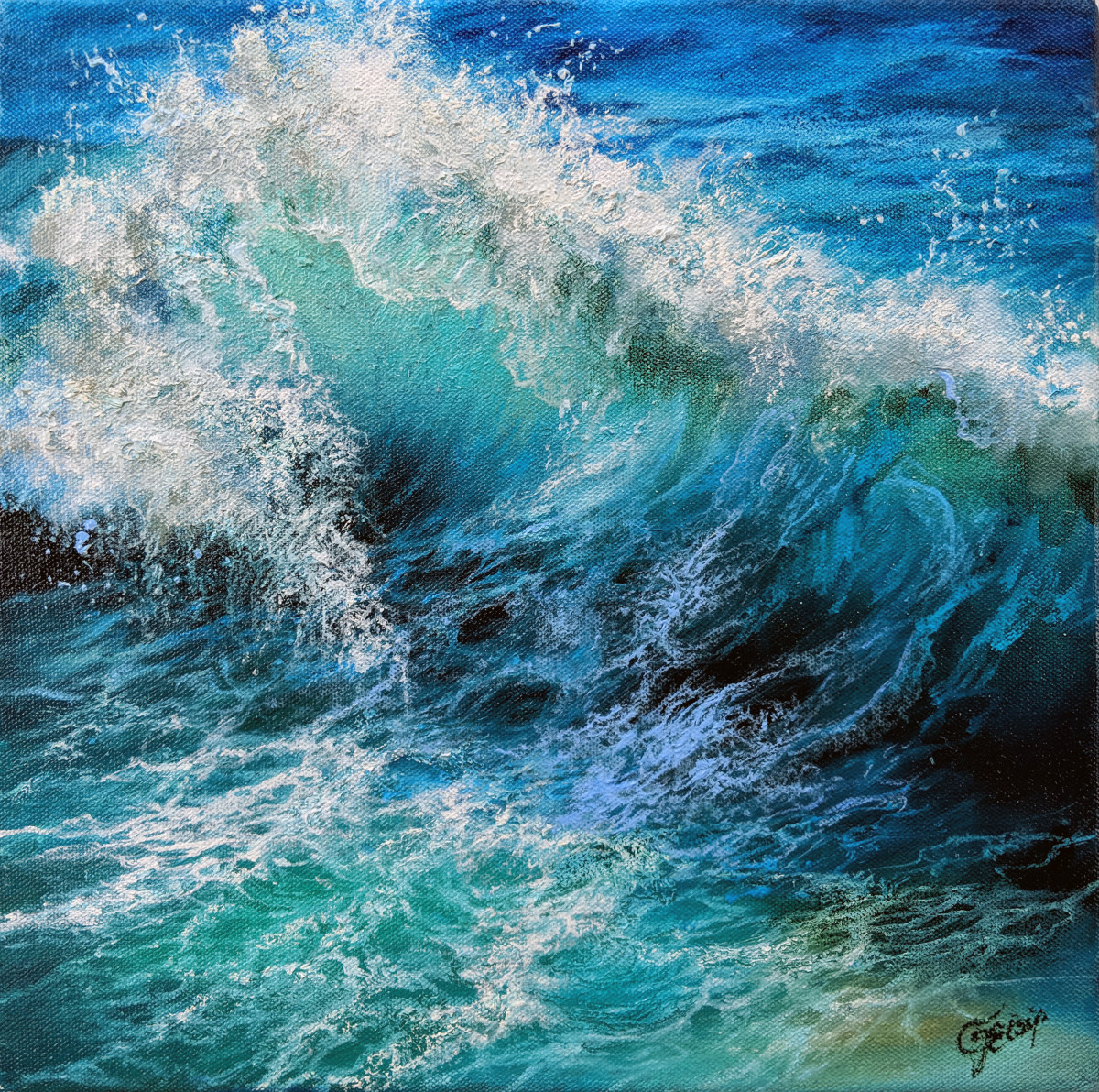 Blue Exuberance by C J Elsip 