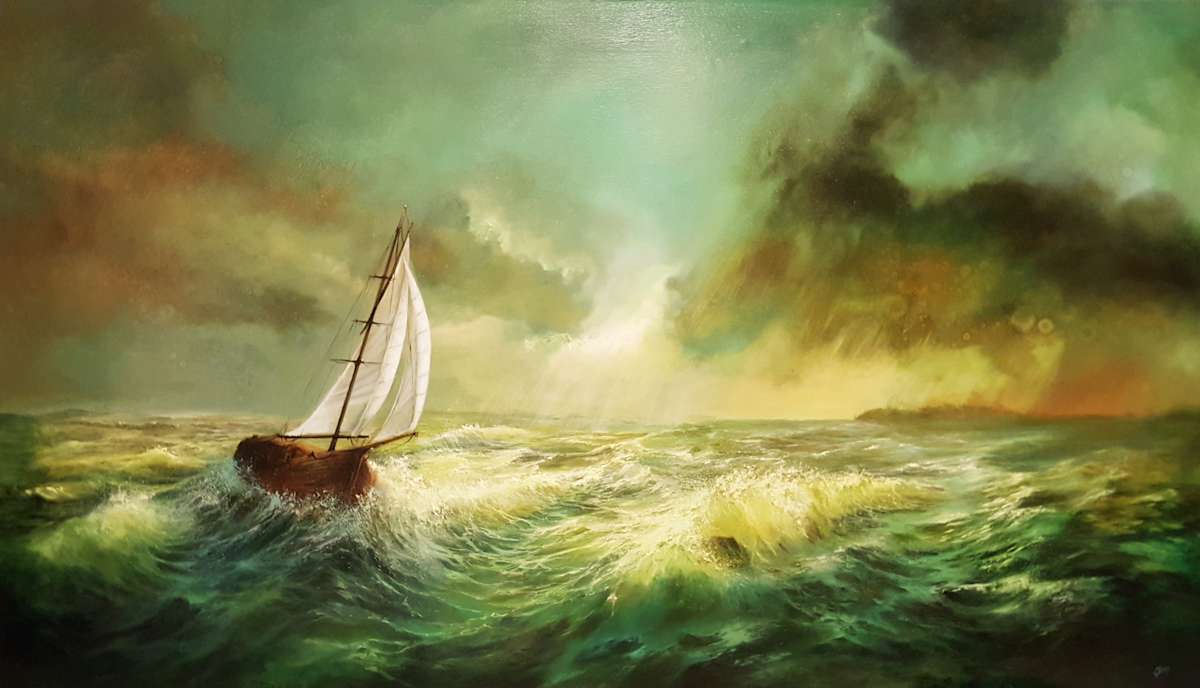 Adjusting Sails by C J Elsip, Image 1.