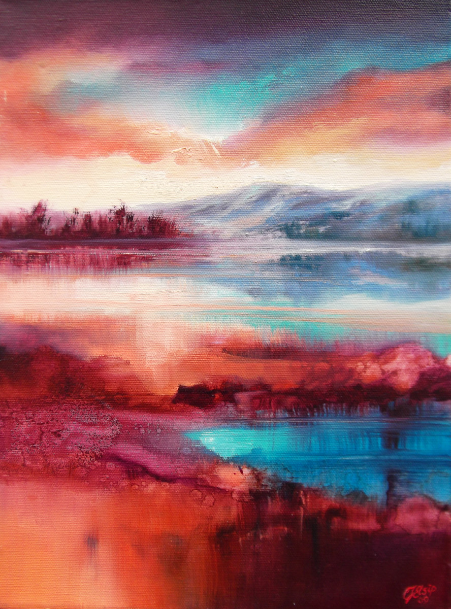 Highland Sunrise by C J Elsip 