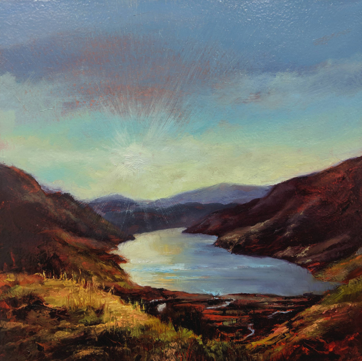 Sunset on St Mary's Loch by C J Elsip 