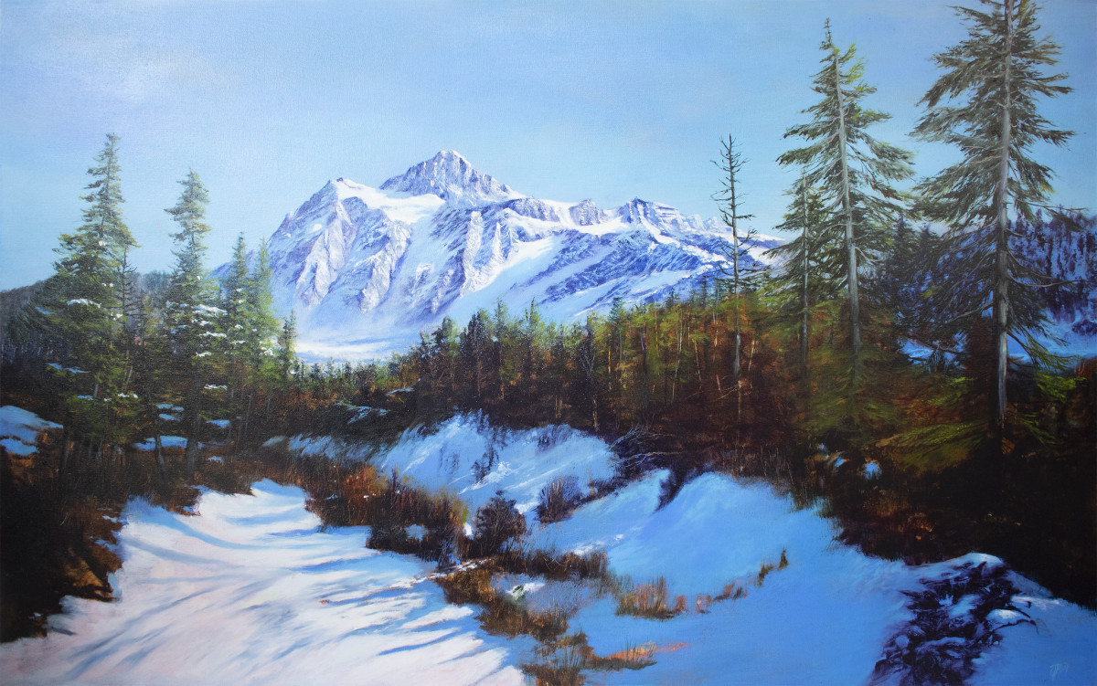 Majestic Blue (Mt Shuksan, Oct 2019) by C J Elsip 