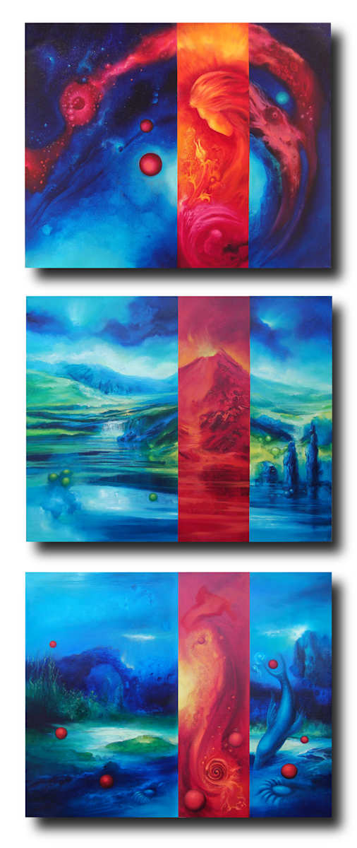 WORK IN PROGRESS:  Infinite Light Series by C J Elsip, Image 1.