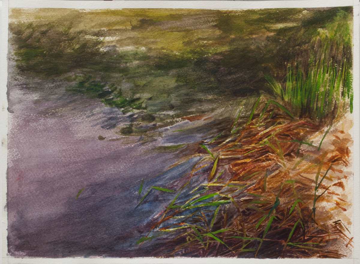 Egg Tempera Weedscape 2, Image 1.