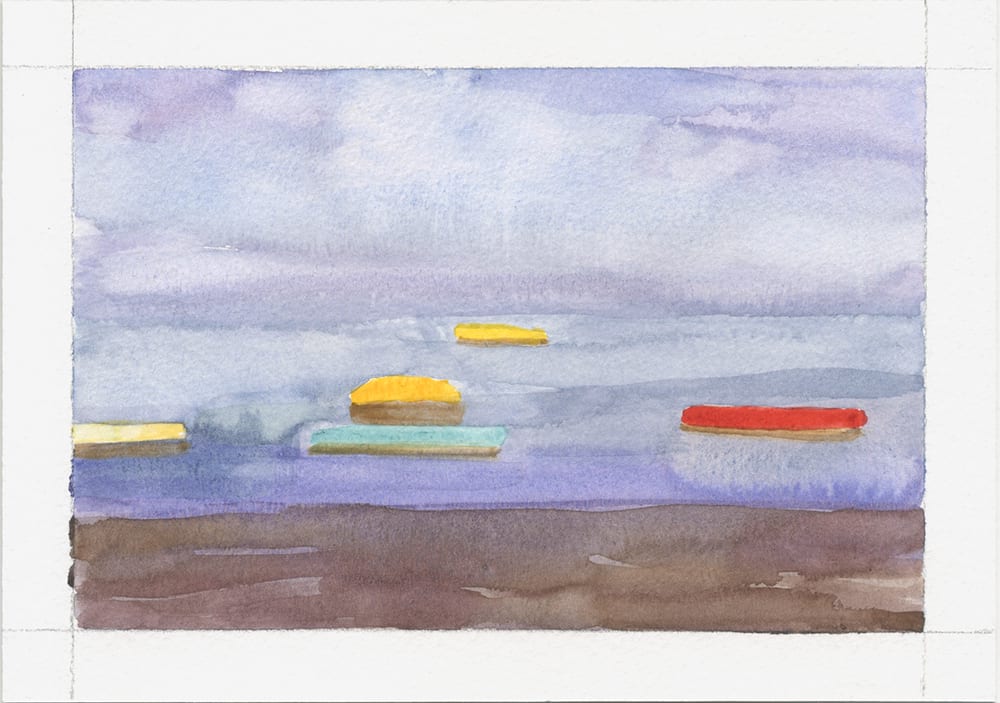 Kayaks in the Fog 2 by Brooke Lanier 