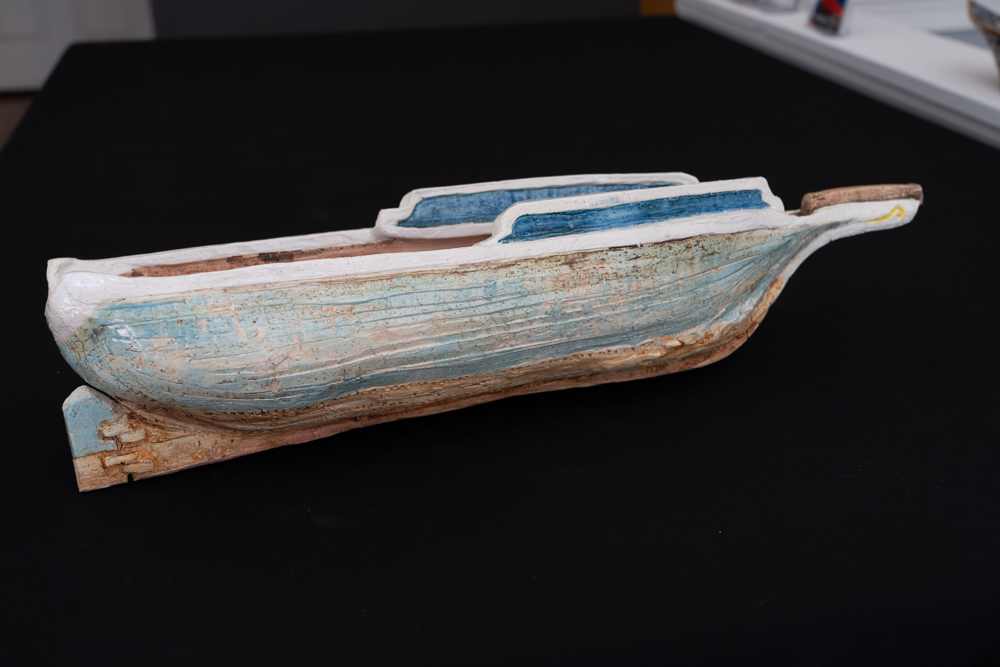 Large Schooner With Bulwarks by Brooke Lanier 