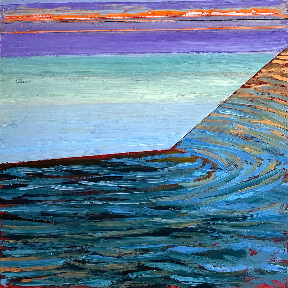 Late Afternoon Dinghy Bow by Brooke Lanier 