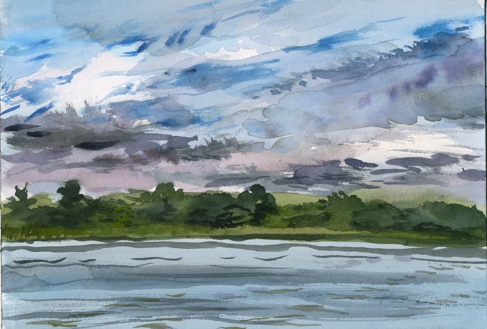 Main Beach, Stormy Sky by Brooke Lanier 