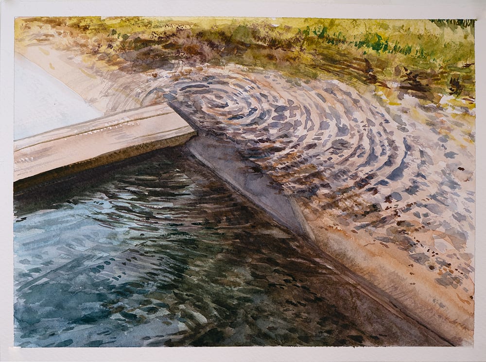 Motions Stilled, Sand Drawing 1 by Brooke Lanier 