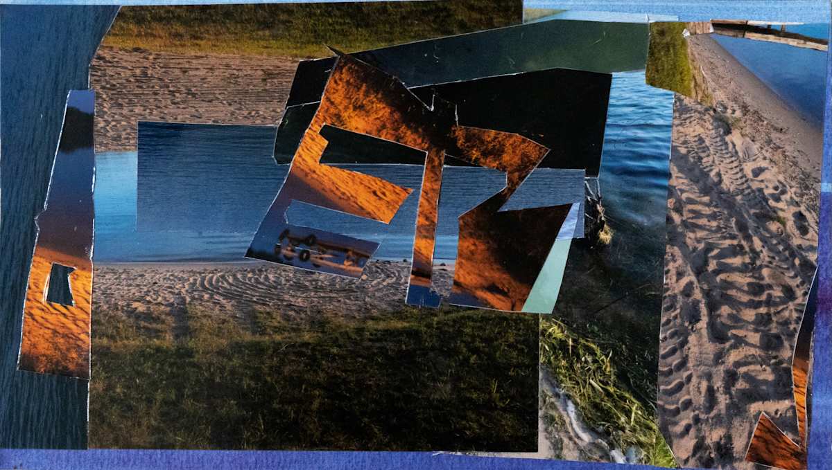 Night Beach Collage by Brooke Lanier, Image 1.
