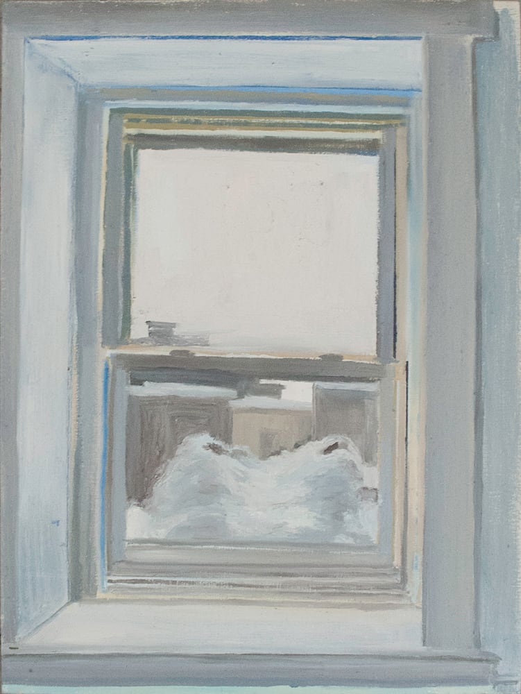 Snowy Studio Window by Brooke Lanier 