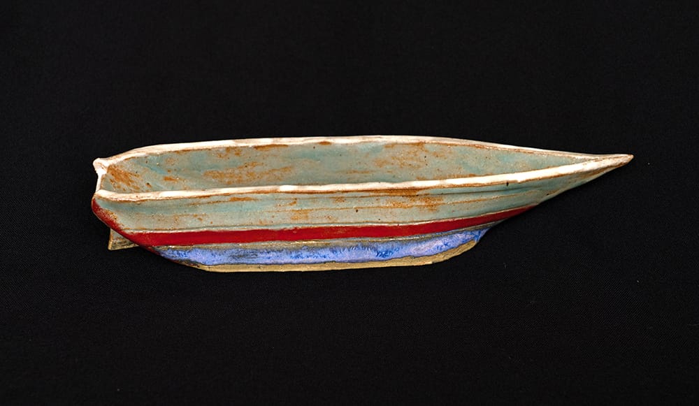 Striped Sleek Boat by Brooke Lanier 