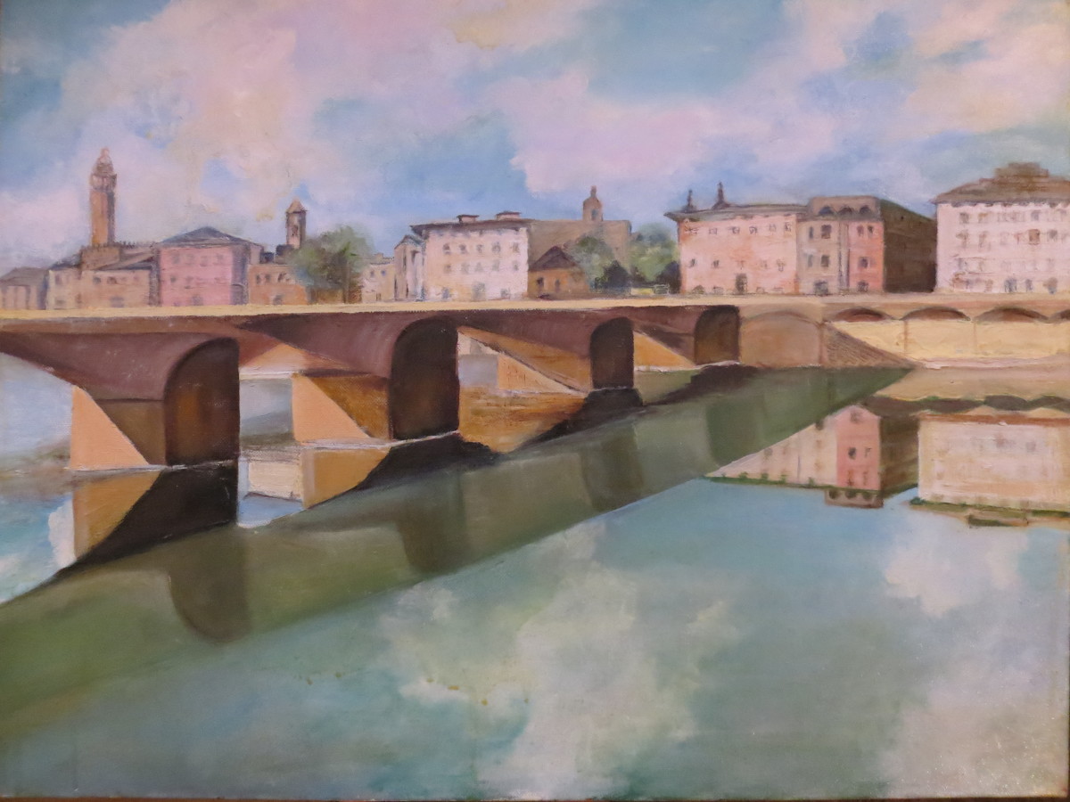 Florence along the Arno by Susan Grucci  
