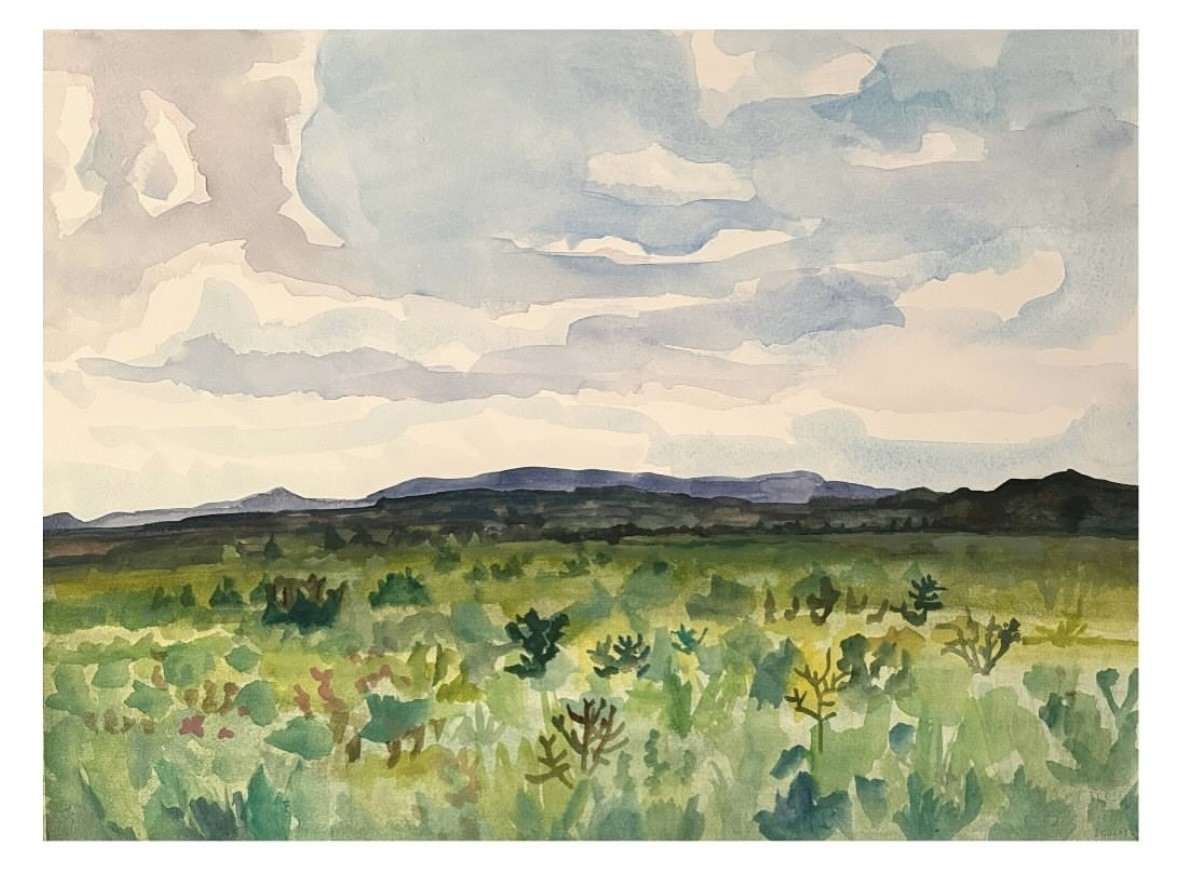 Across the prairie by Sheila Miles 