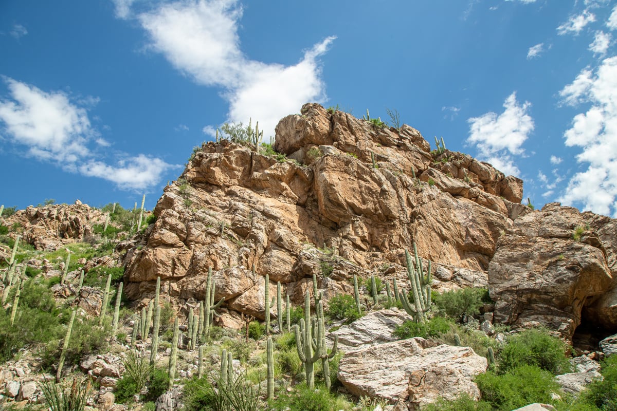 Blue Skies at Tanque Verde Falls by BG Boyd 