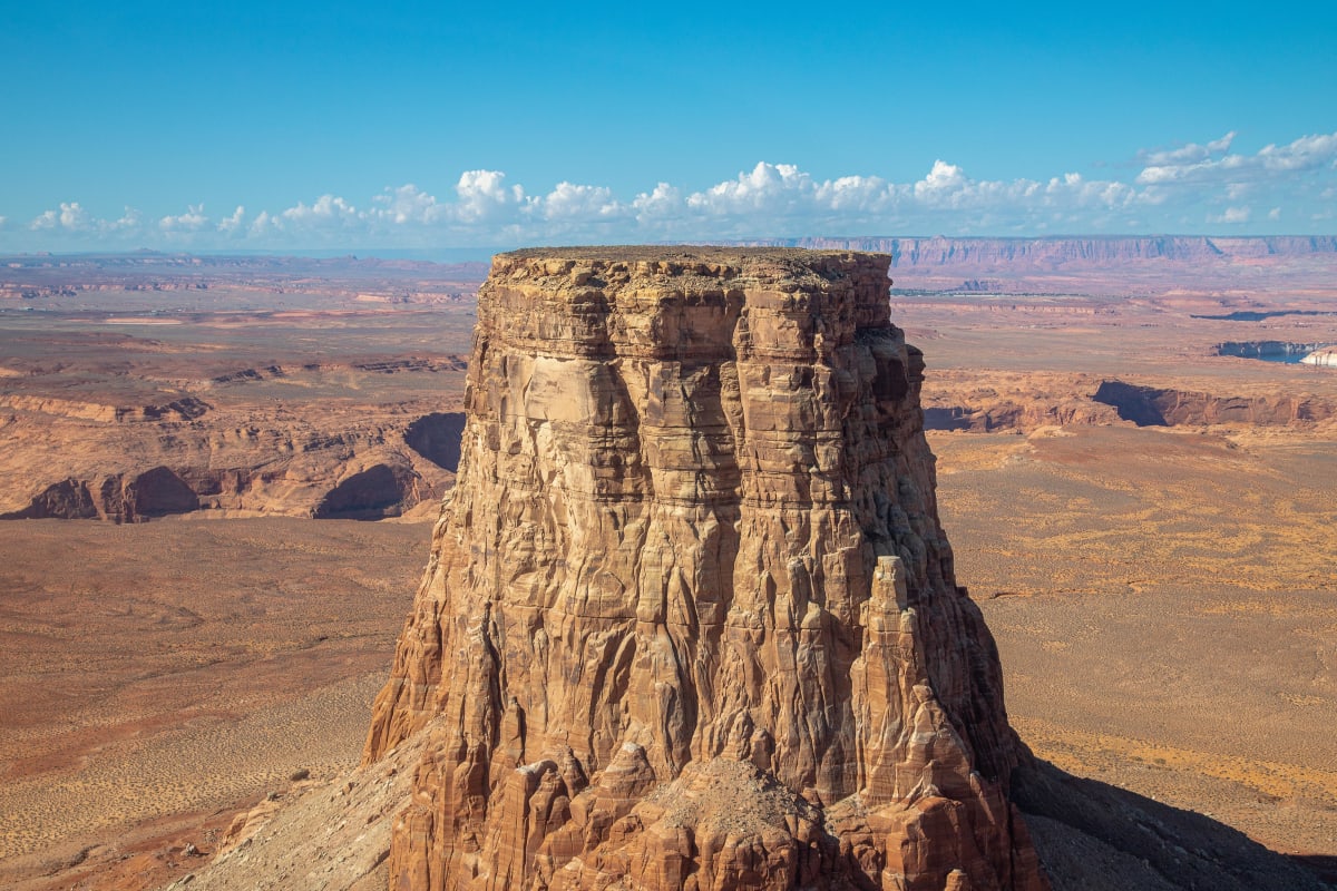 Tower Butte from Helicopter by BG Boyd 