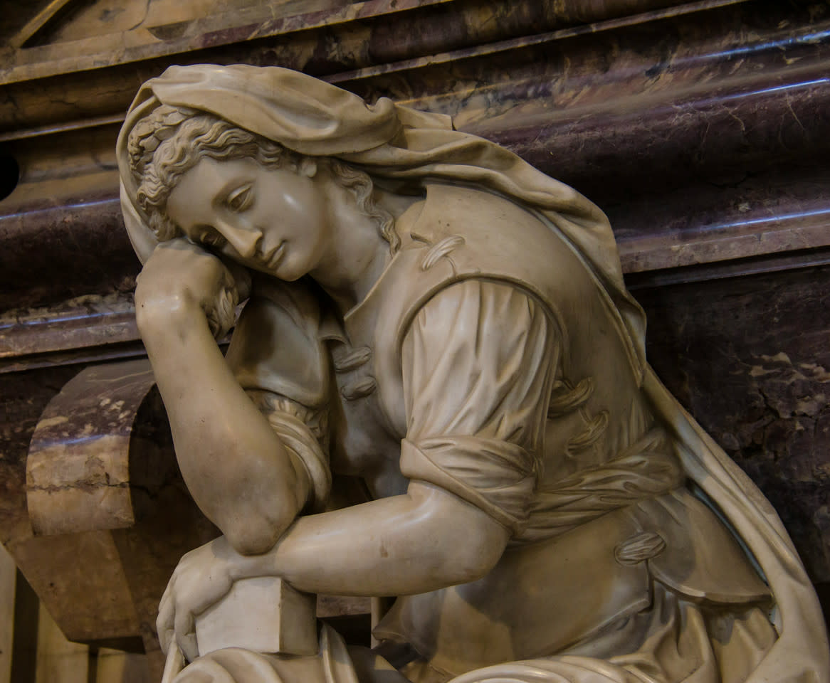 The Figure of Painting Grieving over Michelangelo, Florence by Ed Warner 