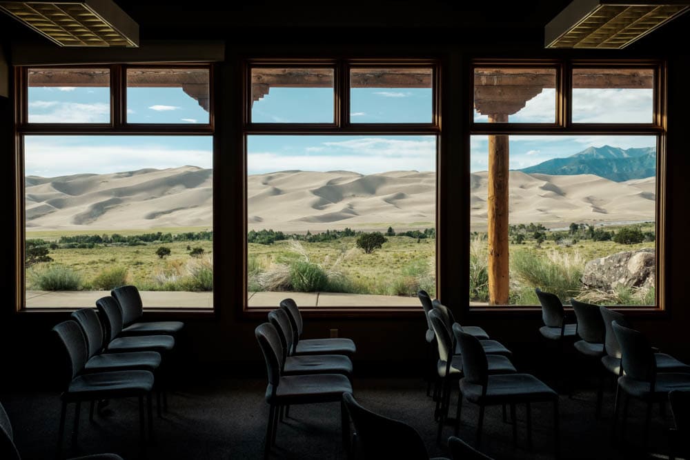 Visitor Center, Great Sand Dunes National Park by George Nobechi 