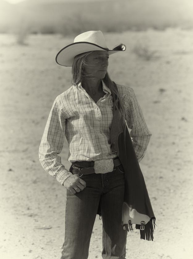 Lynn Ismond, Cowgirl, Tucson    by Gregory Cranwell 