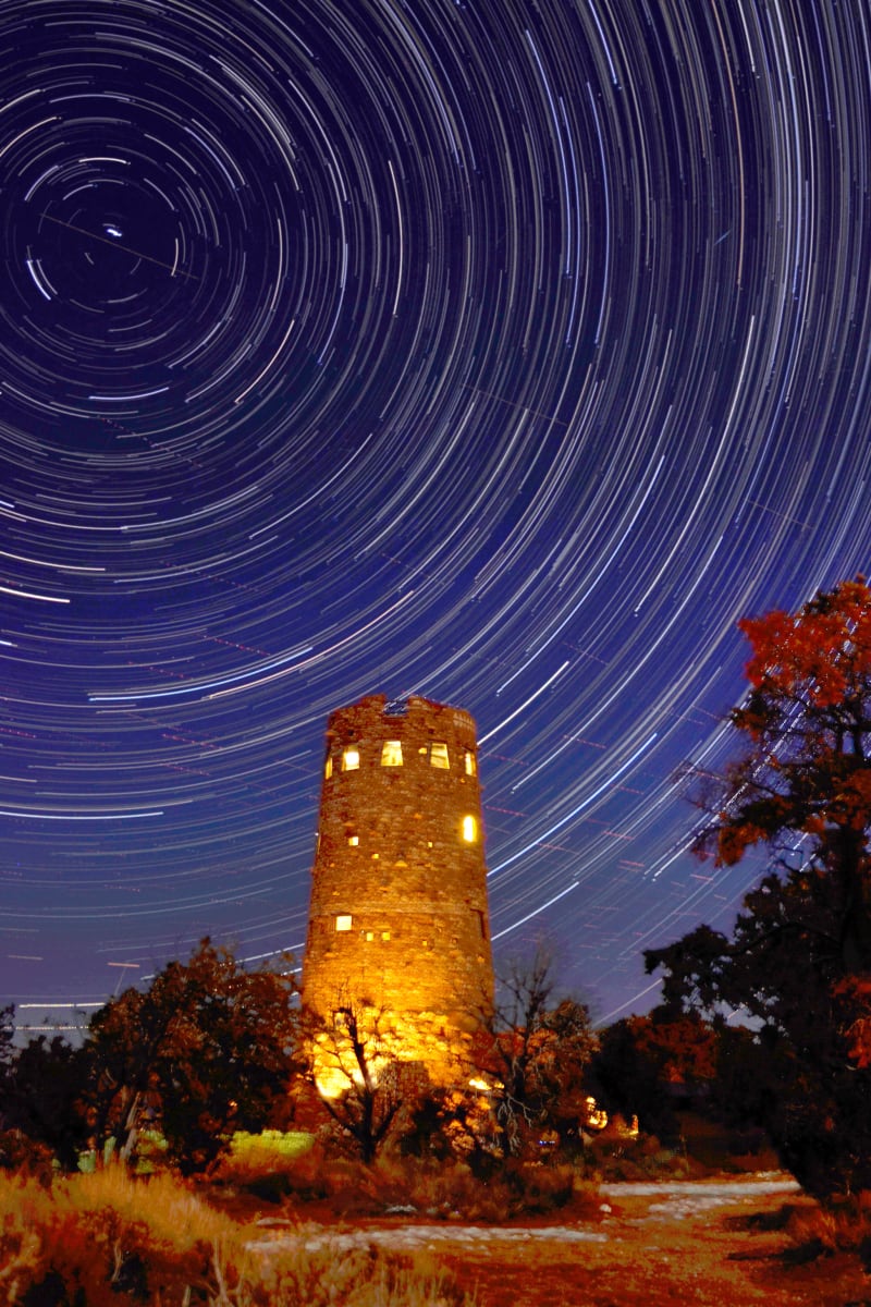 Watch Tower at Night by Harold Tretbar 